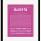 Frame Options | Dark Pink | Black Frame, Matted