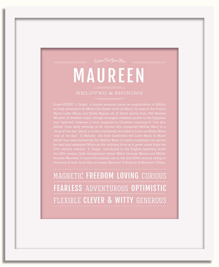 Frame Options | Dusty Rose | White Frame, Matted