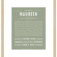 Maureen | Name Art Print