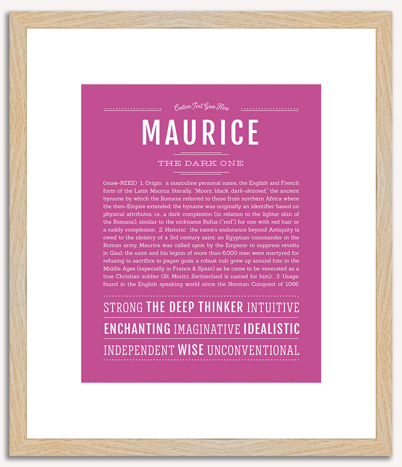 Maurice | Name Art Print