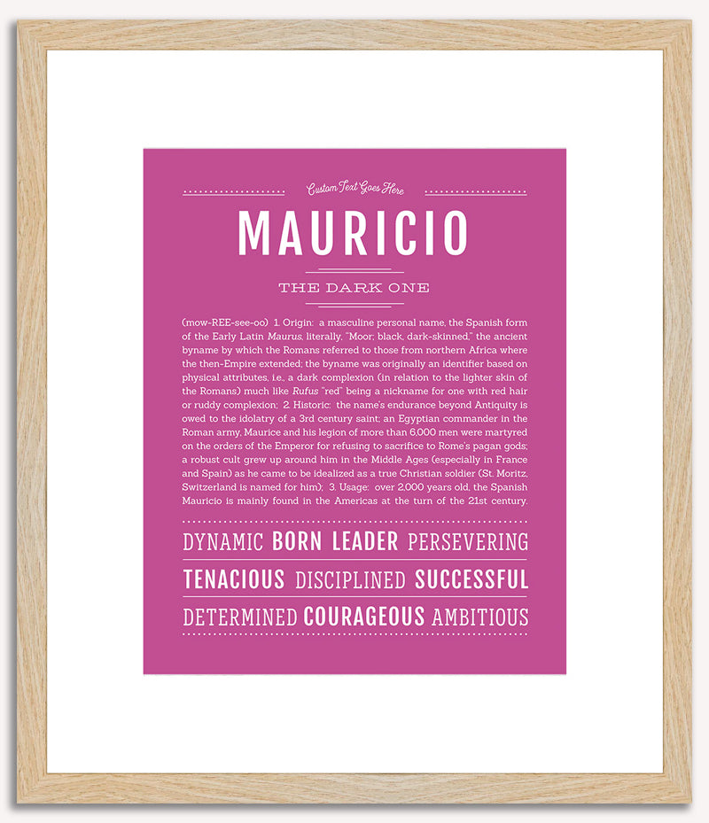 Mauricio | Name Art Print