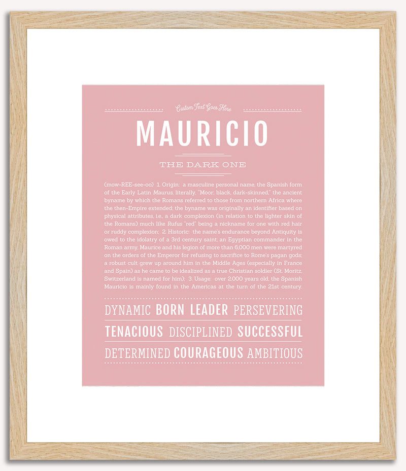 Mauricio | Name Art Print