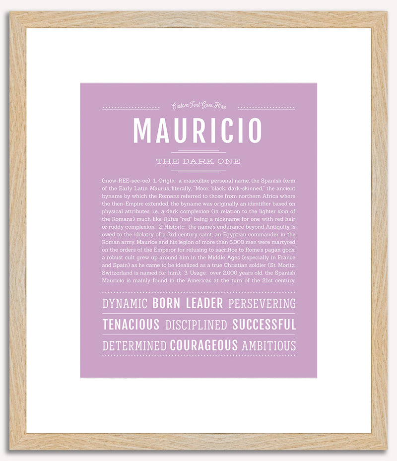 Mauricio | Name Art Print