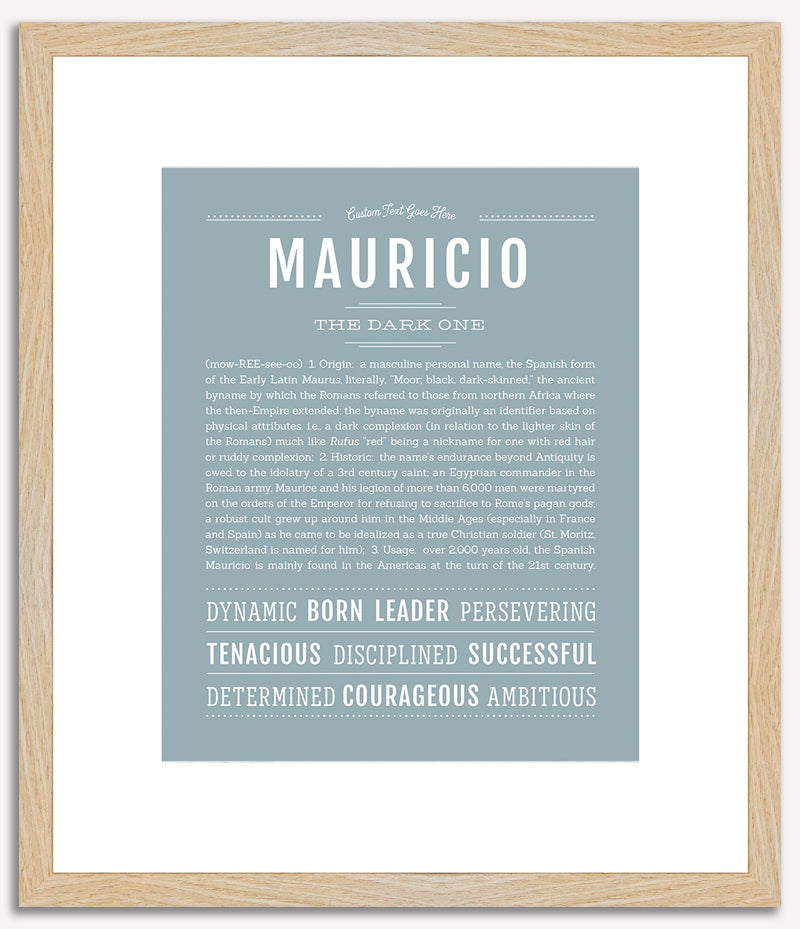 Mauricio | Name Art Print