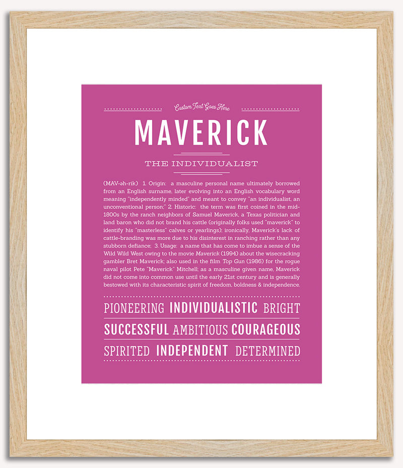 Maverick | Name Art Print