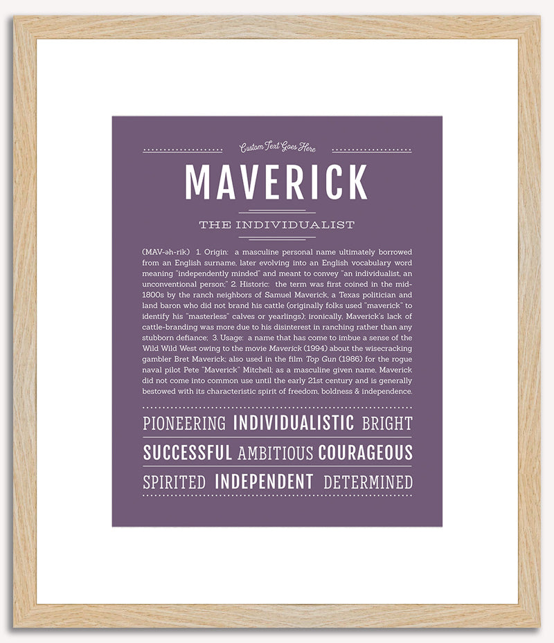 Maverick | Name Art Print