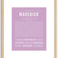 Maverick | Name Art Print