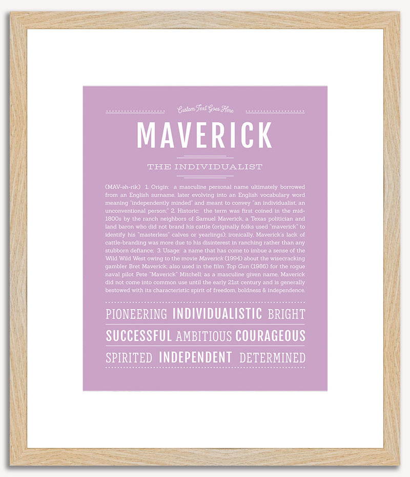 Maverick | Name Art Print