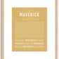 Maverick | Name Art Print