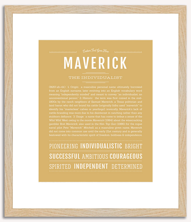 Maverick | Name Art Print