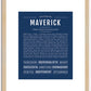 Maverick | Name Art Print