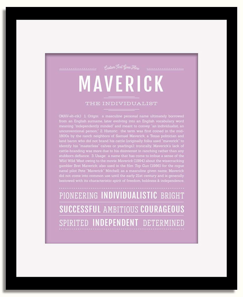 Frame Options | Lilac | Black Frame, Matted