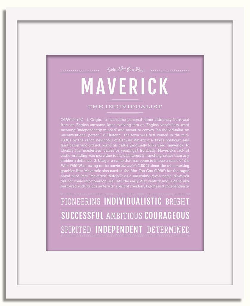 Frame Options | Lilac | White Frame, Matted