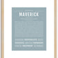 Maverick | Name Art Print