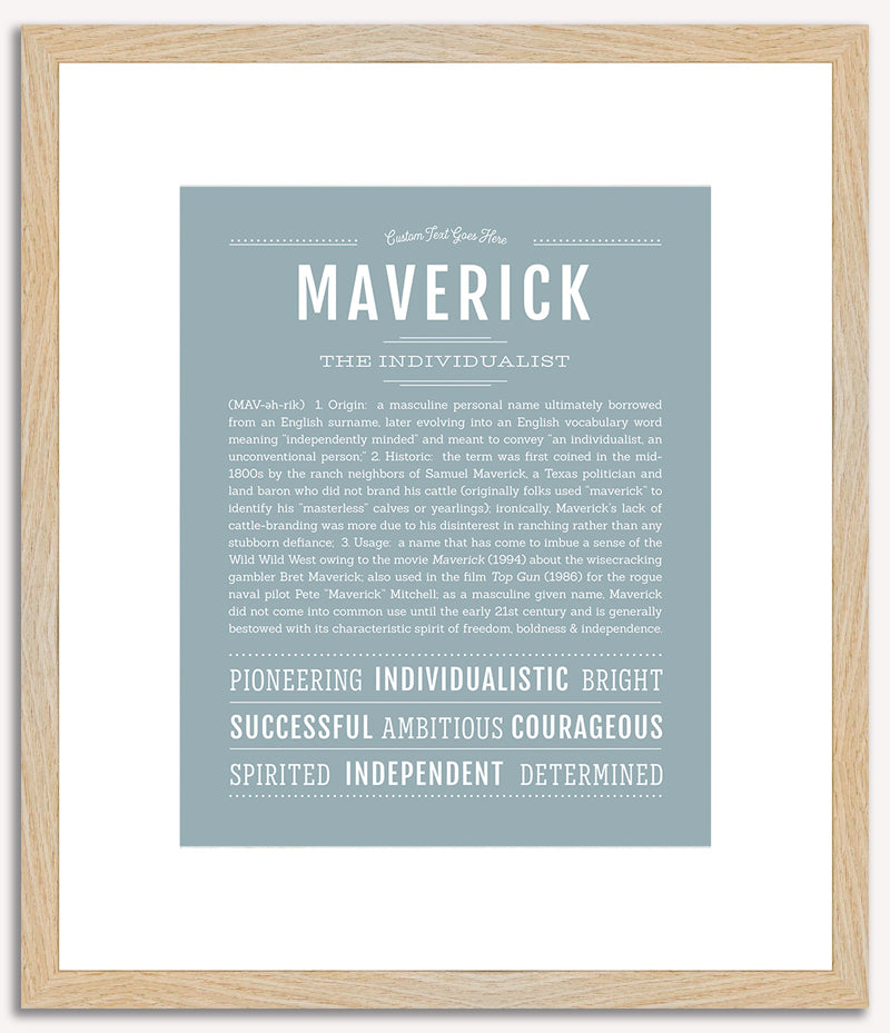 Maverick | Name Art Print