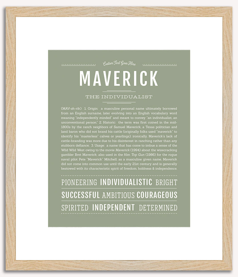 Maverick | Name Art Print