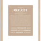 Maverick | Name Art Print