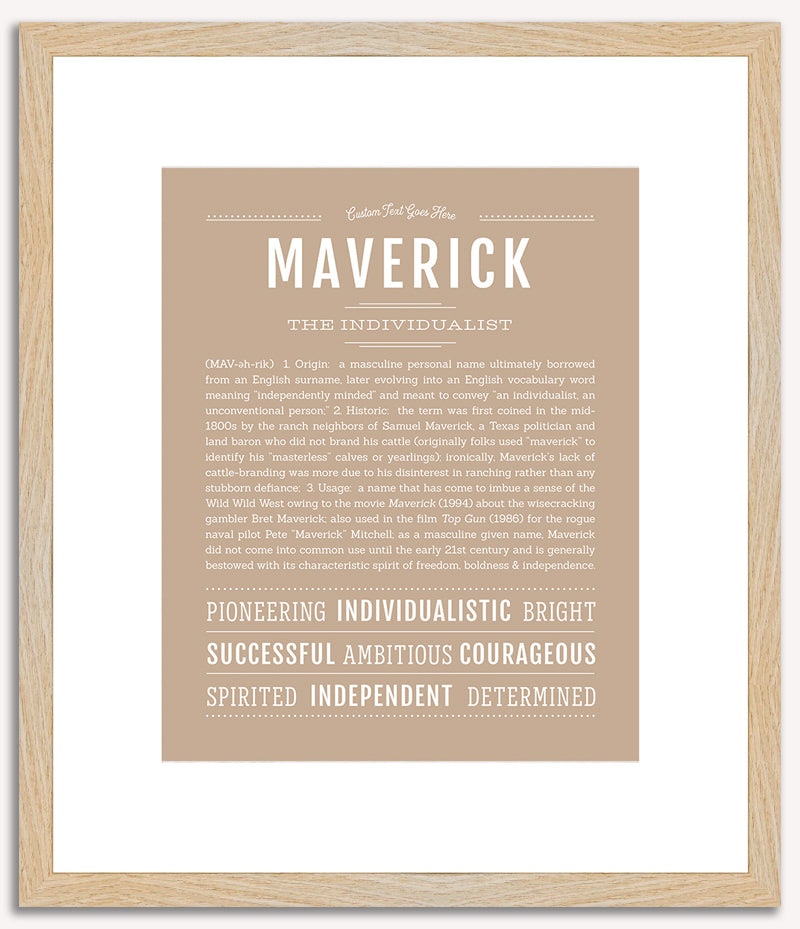 Maverick | Name Art Print