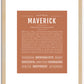 Maverick | Name Art Print