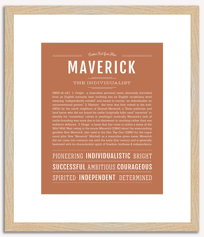 Maverick | Name Art Print