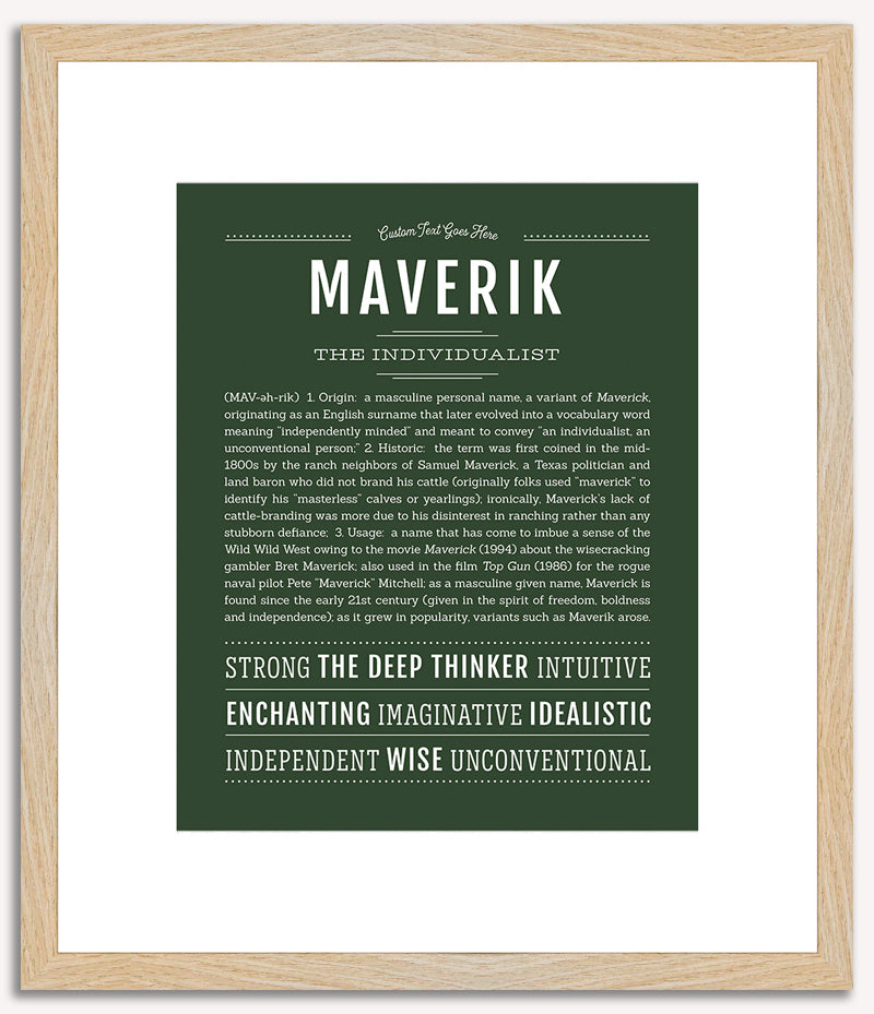 Maverik | Name Art Print