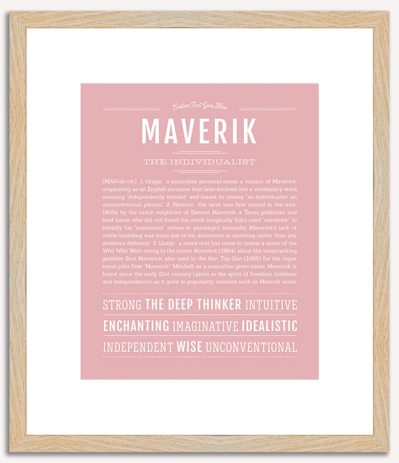 Maverik | Name Art Print