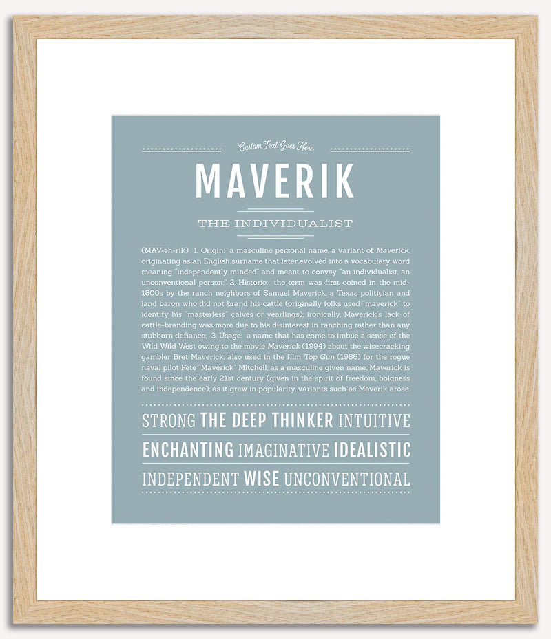 Maverik | Name Art Print