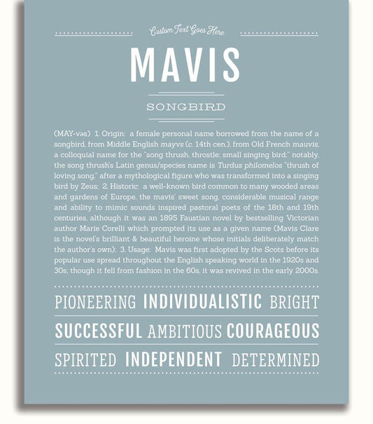Frame Options | Powder Blue | No Frame