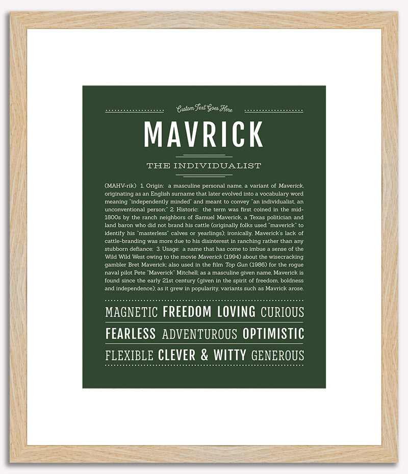 Mavrick | Name Art Print