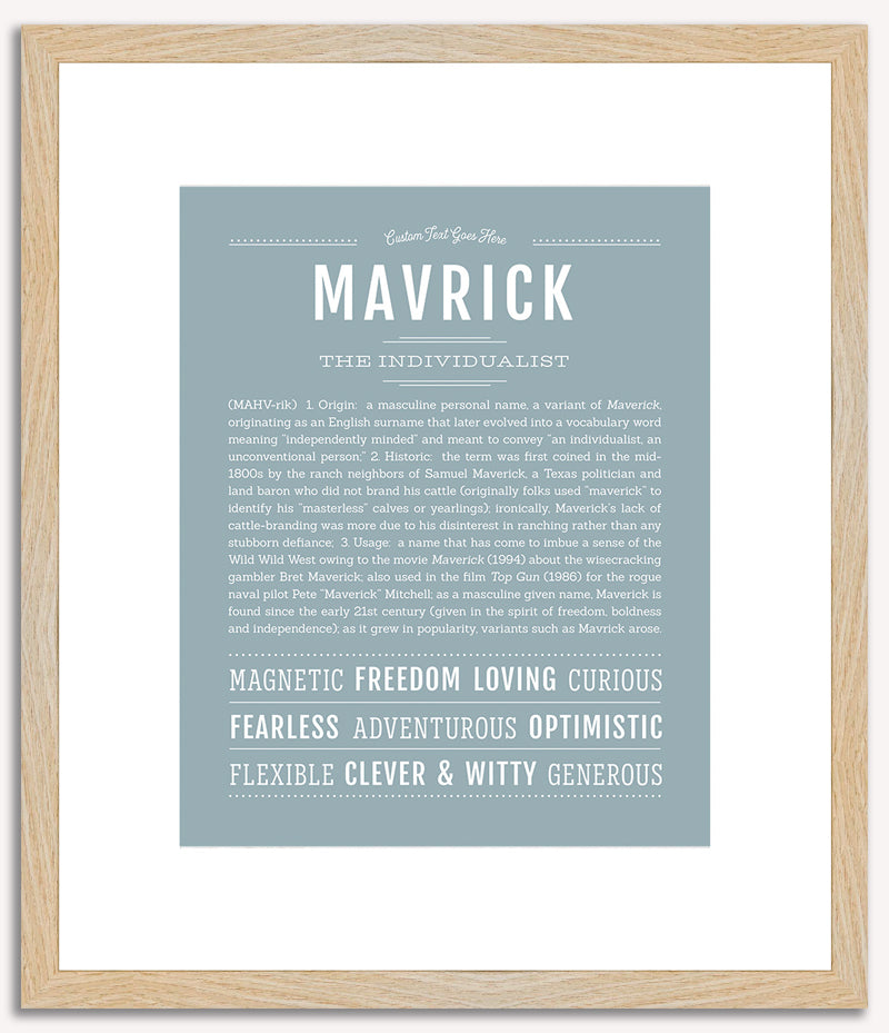 Mavrick | Name Art Print