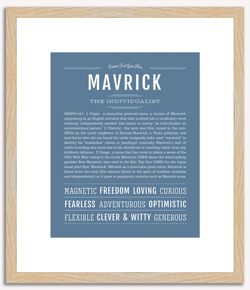 Mavrick | Name Art Print