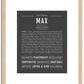 Max | Name Art Print