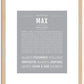 Max | Name Art Print