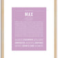 Max | Name Art Print