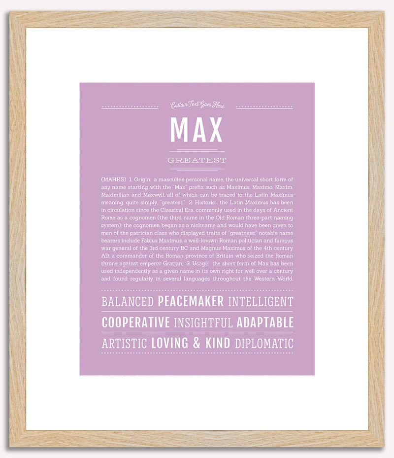 Max | Name Art Print