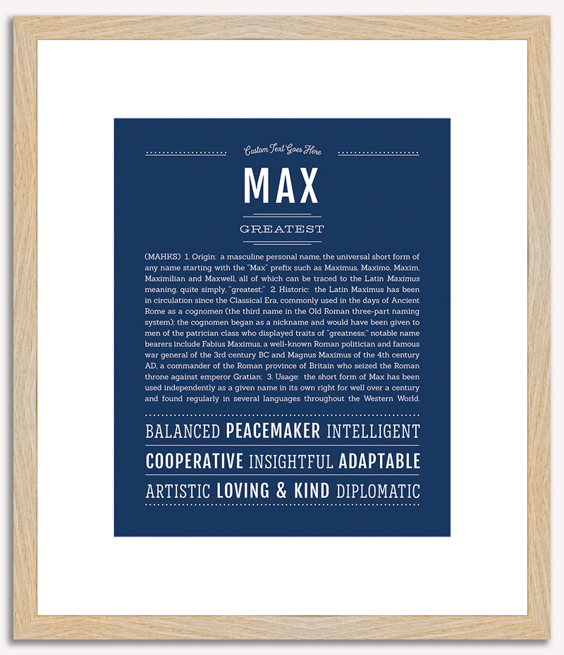 Max | Name Art Print