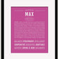 Frame Options | Dark Pink | Black Frame, Matted