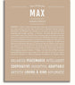 Max | Name Art Print – Name Stories