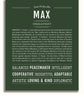Max | Name Art Print – Name Stories