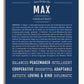 Max | Name Art Print – Name Stories