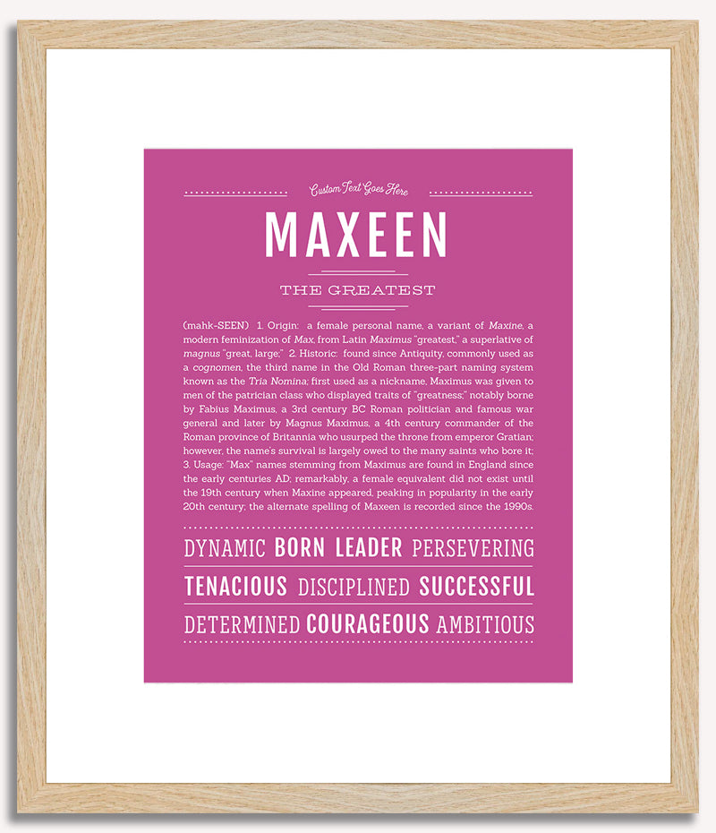 Maxeen | Name Art Print