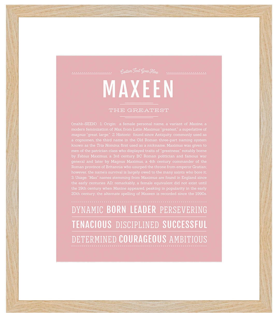 Maxeen | Name Art Print