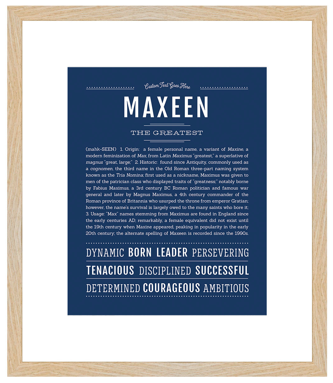 Maxeen | Name Art Print