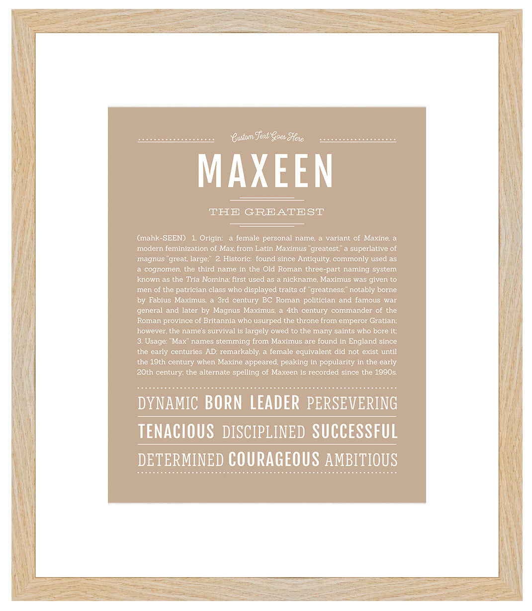 Maxeen | Name Art Print