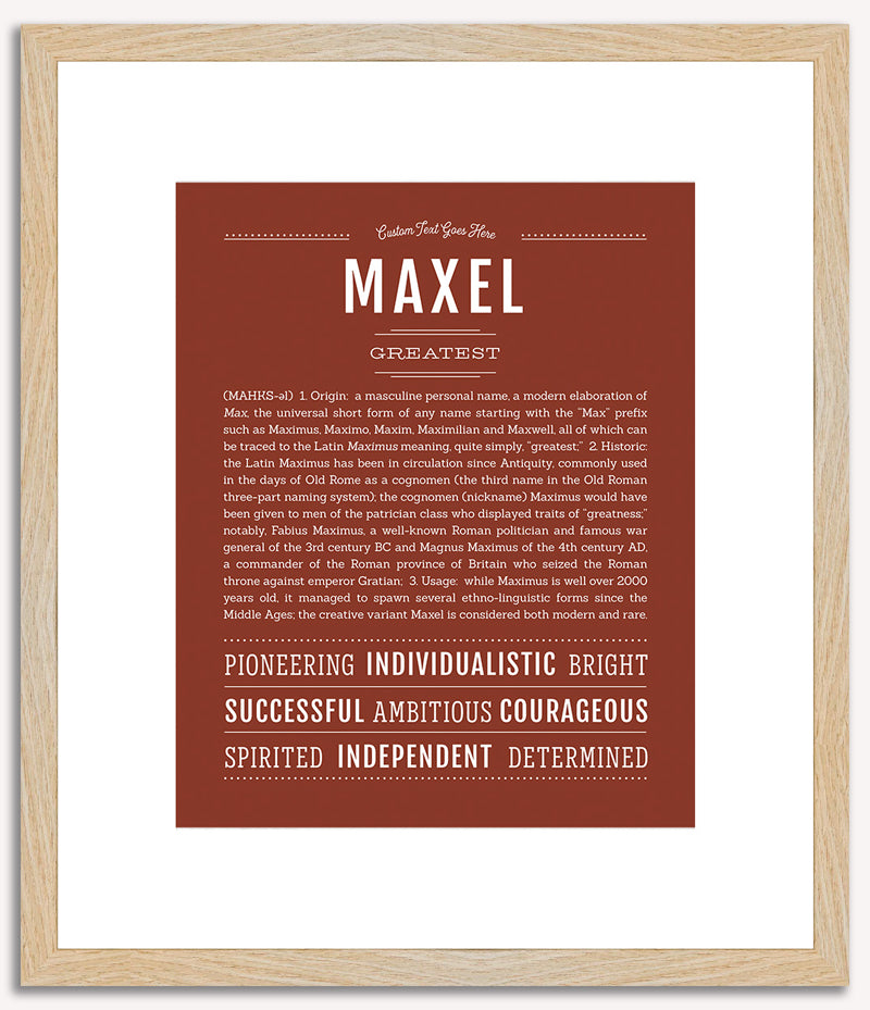 Maxel | Name Art Print