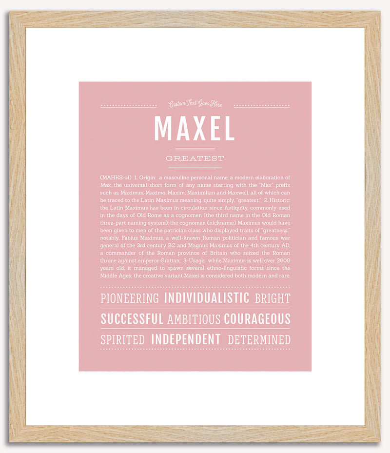 Maxel | Name Art Print