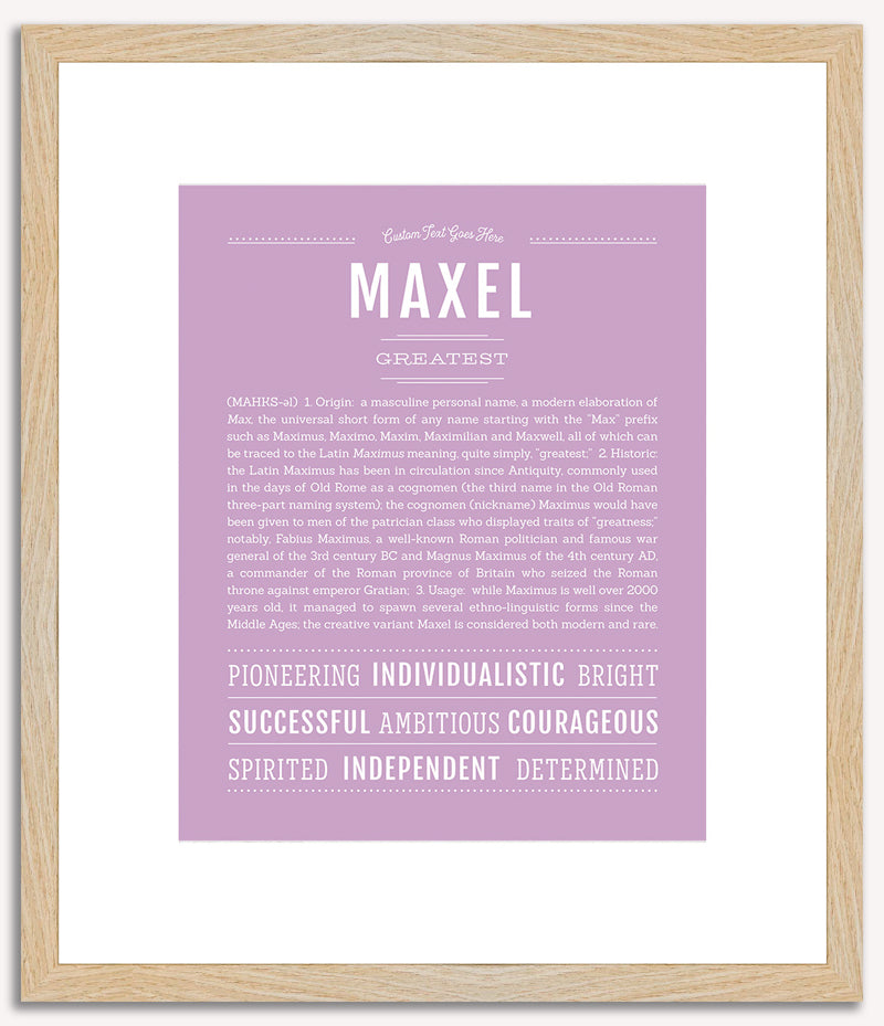 Maxel | Name Art Print