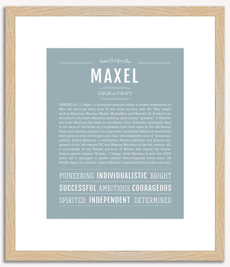 Maxel | Name Art Print