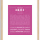 Maxen | Name Art Print