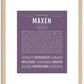 Maxen | Name Art Print